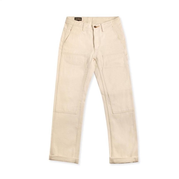 NEW ON THIS DAY OTD unisex carpenter pants in natural Size 26 - Picture 6 of 11